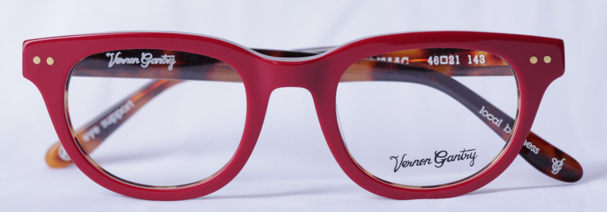 Vernon Gantry Red Plastic Eyeglass Frame