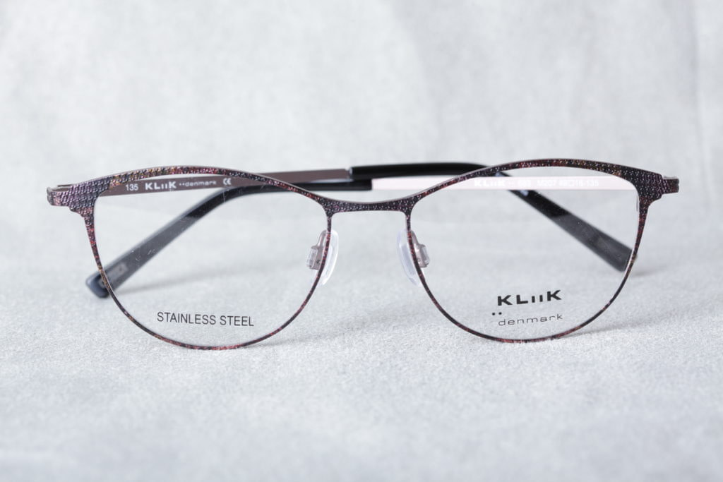 Klik Denmark Brown metal eyeglass frame
